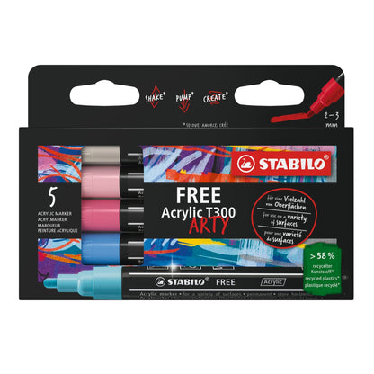 STABILO FREE Acrylic T300 Set Candy NEU – Ansicht 1
