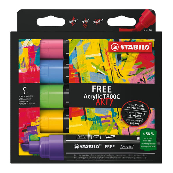 STABILO FREE Acrylic T800 Set Seaside NEU