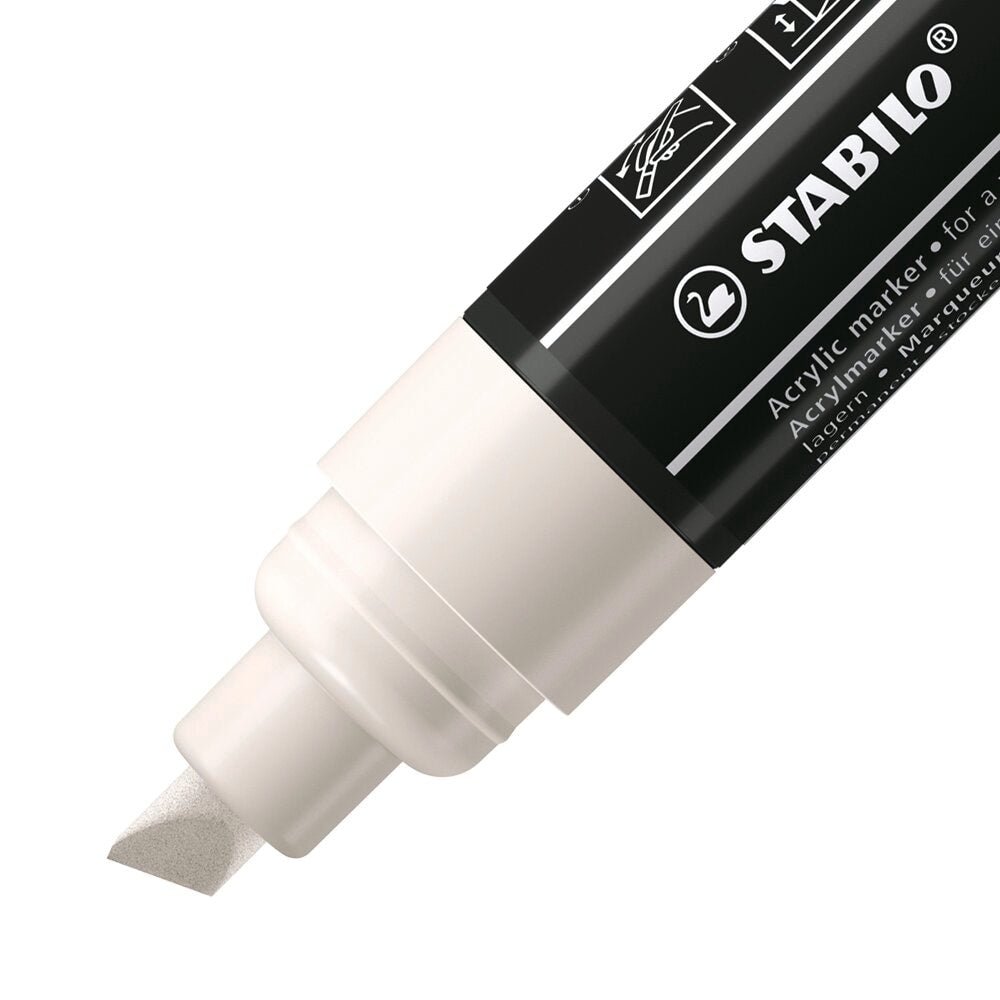 STABILO FREE Acrylic T800C weiß mit Sleeve – Ansicht 2