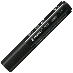 STABILO FREE Acrylic T800C schwarz mit Sleeve – Ansicht 1