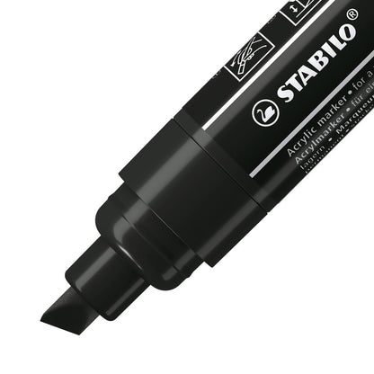 STABILO FREE Acrylic T800C schwarz mit Sleeve – Ansicht 2