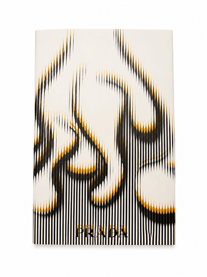 PRADA Replacement Notebook Travel Journal White+Yellow