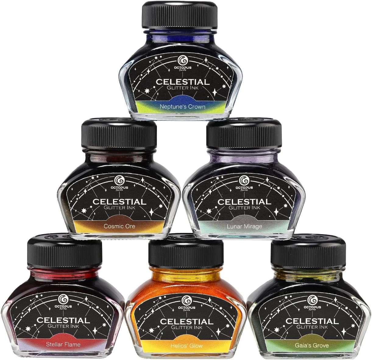 Octopus Fluids Füllhaltertinte Celestial Schimmertinte – Gaia’s Grove
