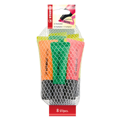 STABILO NEON 8er Pack sortiert – Ansicht 1