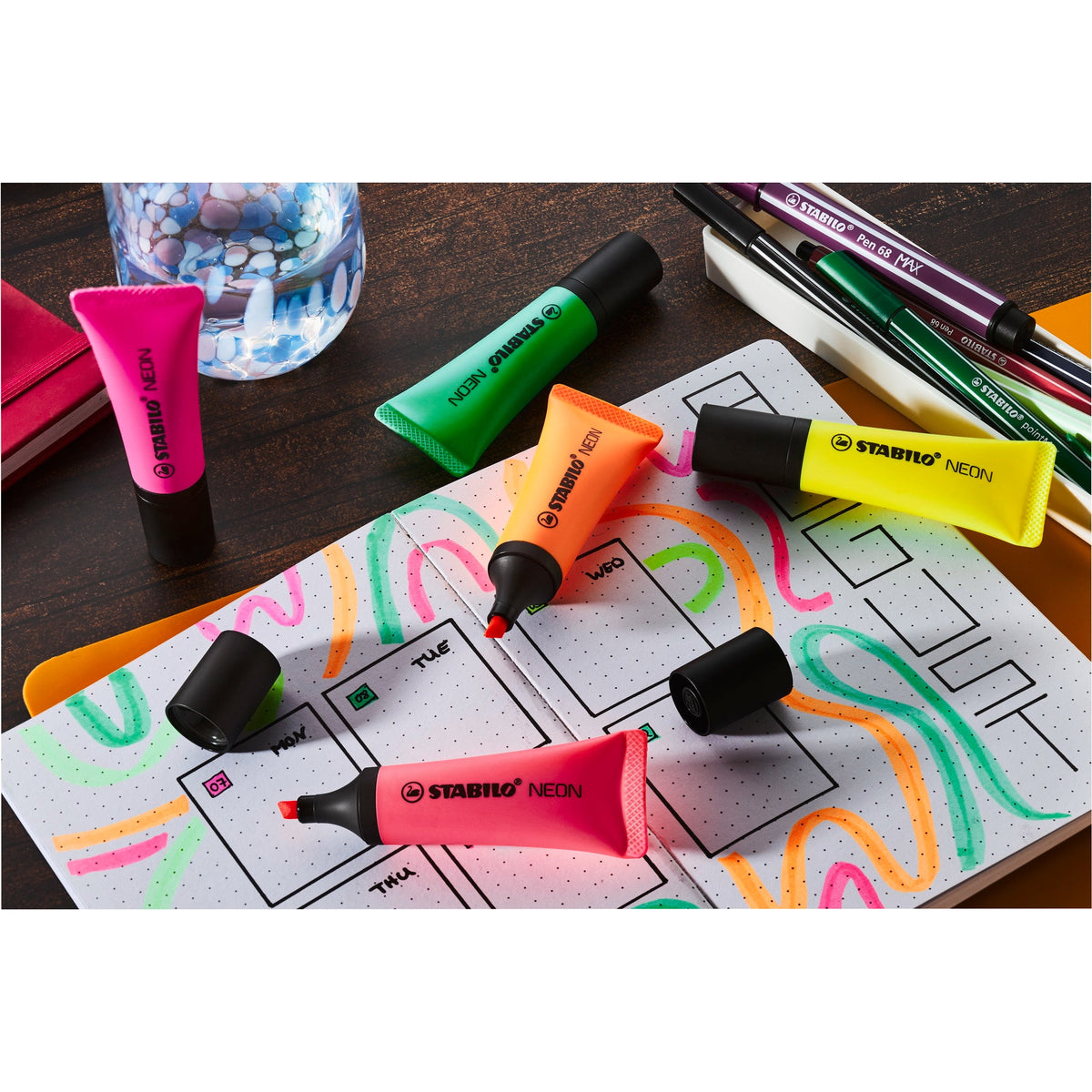 STABILO NEON 8er Pack sortiert – Ansicht 4
