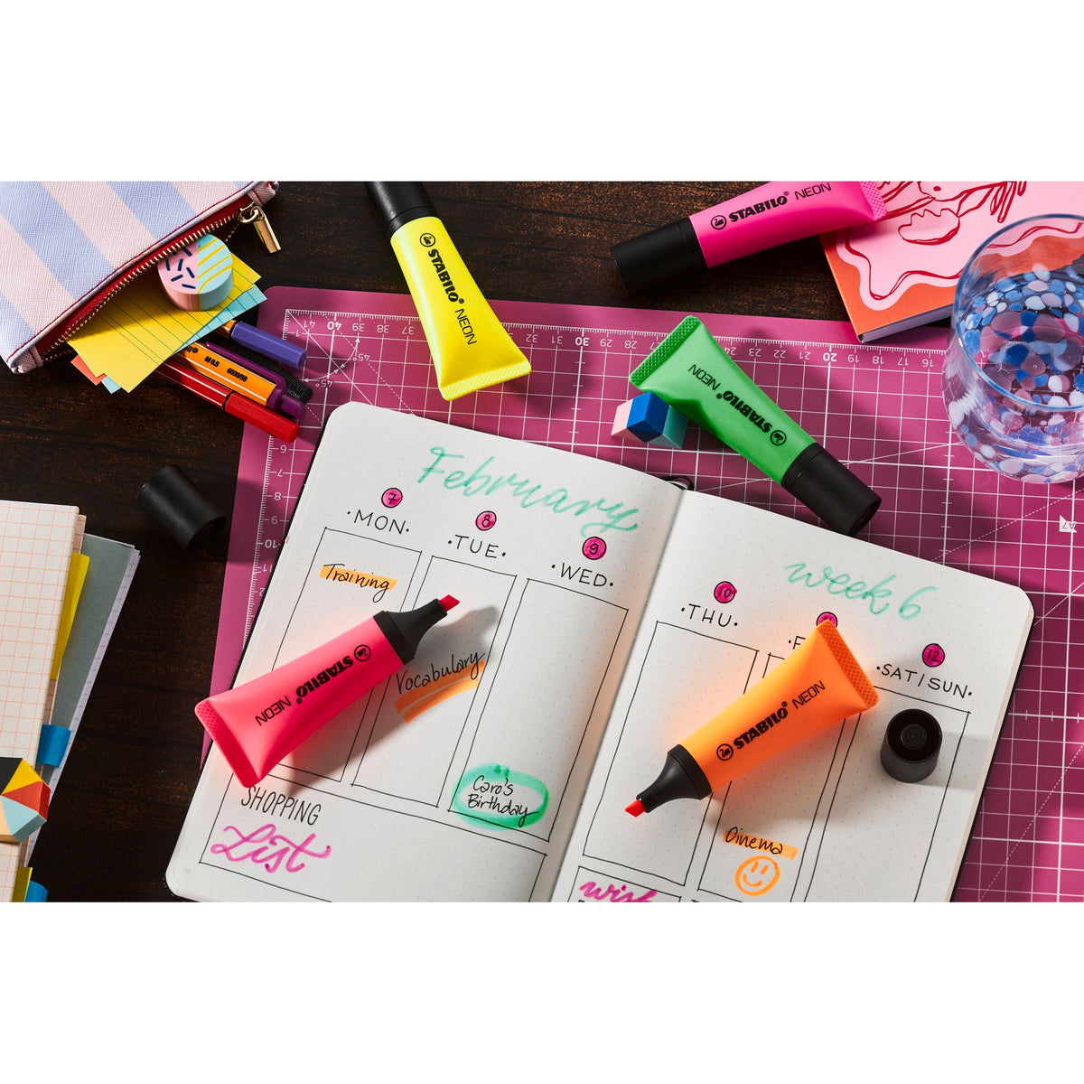 STABILO NEON 8er Pack sortiert – Ansicht 5