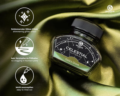 Octopus Fluids Füllhaltertinte Celestial Schimmertinte – Gaia’s Grove