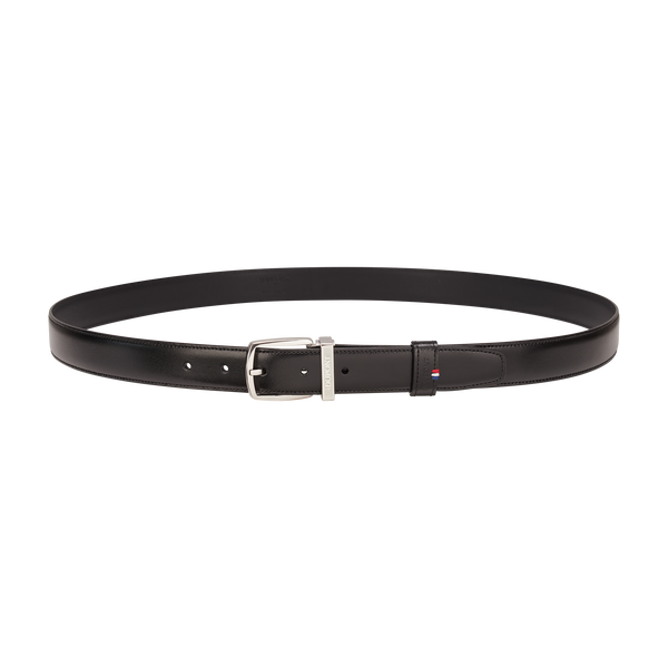 ST Dupont Accessories Line D Belts, Palladium, Schwarz