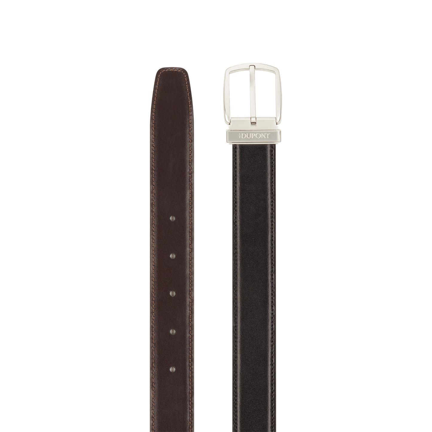 ST Dupont Accessories Line D Belts, Palladium, Black