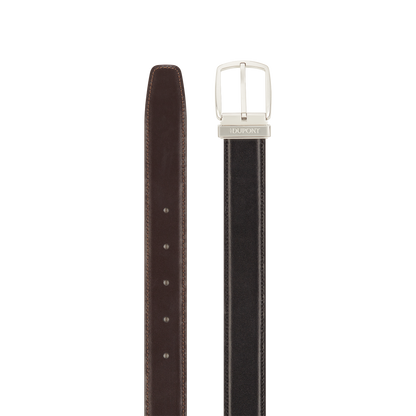 ST Dupont Accessories Line D Belts, Palladium, Black