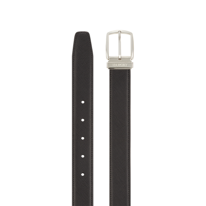 ST Dupont Accessories Line D Belts, Palladium, Black