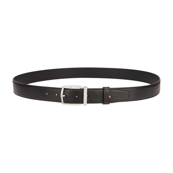 ST Dupont Accessories Line D Belts, Palladium, Schwarz