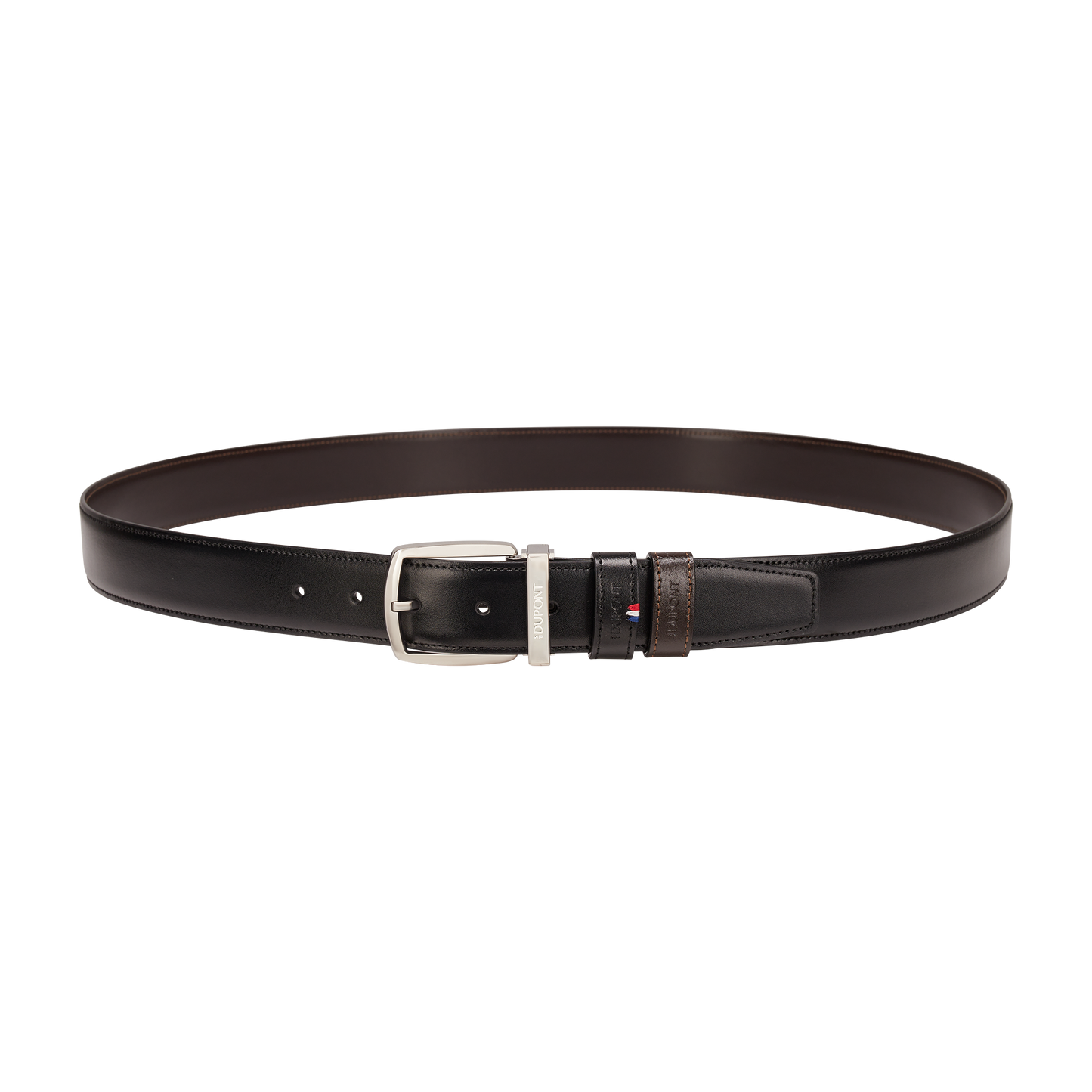 ST Dupont Accessories Line D Belts, Palladium, Black