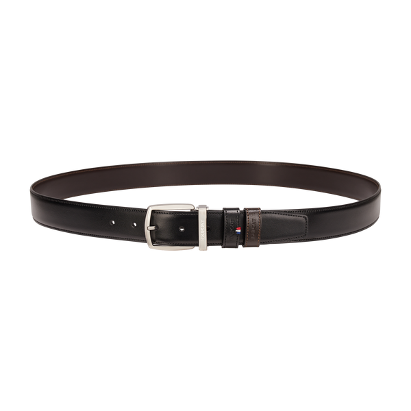 ST Dupont Accessories Line D Belts, Palladium, Schwarz