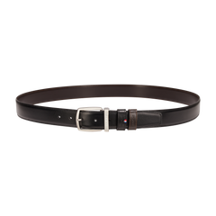 ST Dupont Accessories Line D Belts, Palladium, Schwarz