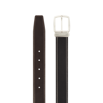 ST Dupont Accessories Line D Belts, Palladium, Black