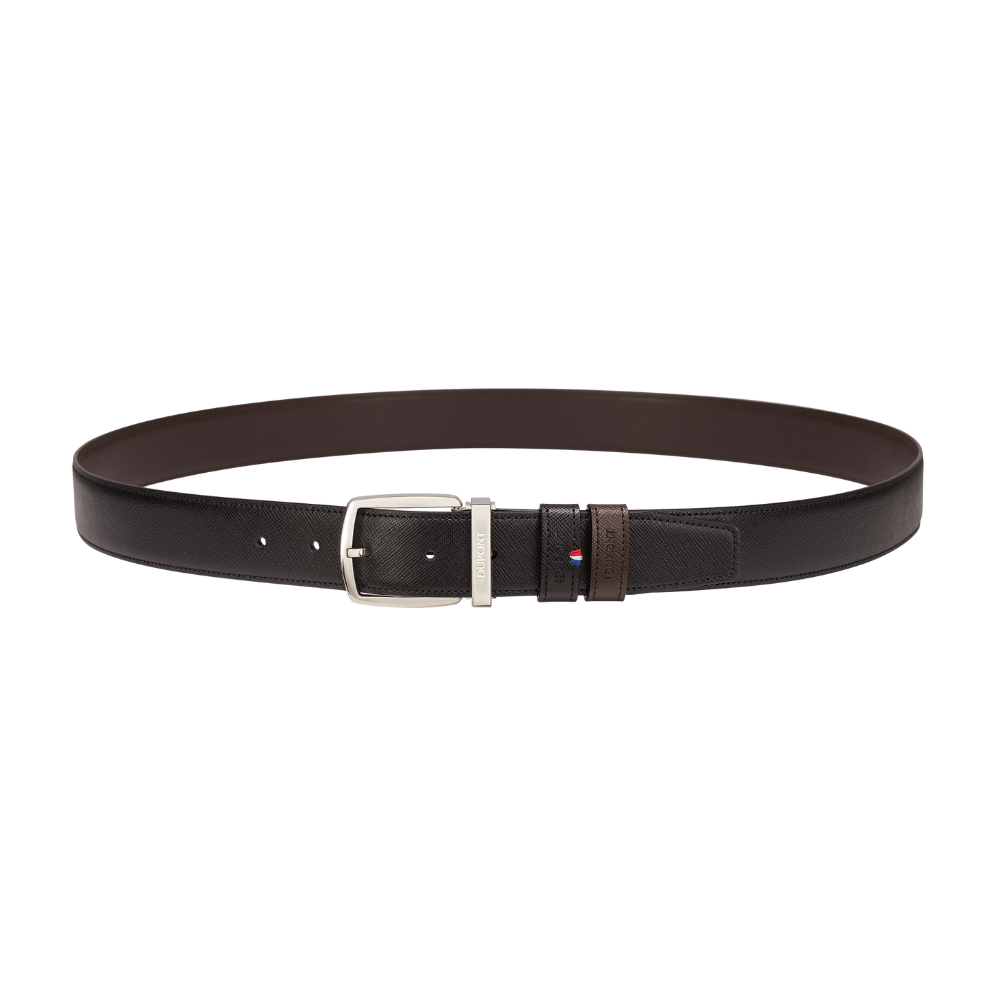 ST Dupont Accessories Line D Belts, Palladium, Black