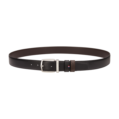 ST Dupont Accessories Line D Belts, Palladium, Black