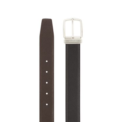 ST Dupont Accessories Line D Belts, Palladium, Black