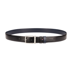 ST Dupont Accessories Line D Belts, Palladium, Schwarz