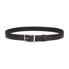 ST Dupont Accessories Line D Belts, Palladium, Schwarz