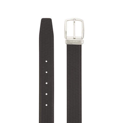ST Dupont Accessories Line D Belts, Palladium, Black