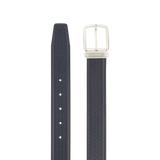 ST Dupont Accessories Line D Belts, Palladium, Dark-blue