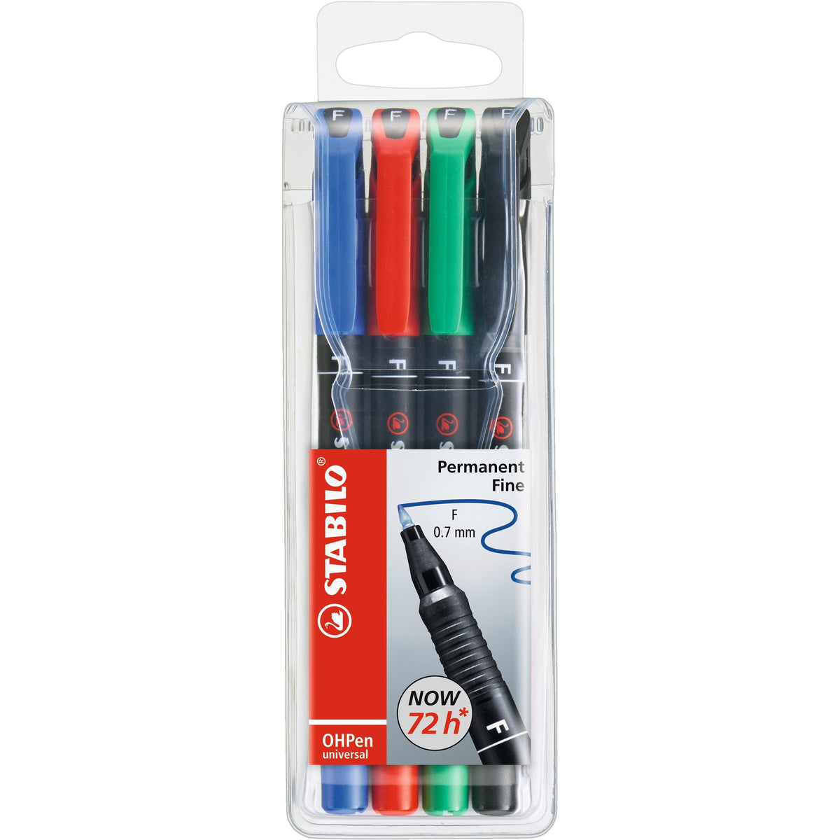STABILO OHPen Folienschreiber permanent fein 4er Etui – Ansicht 1
