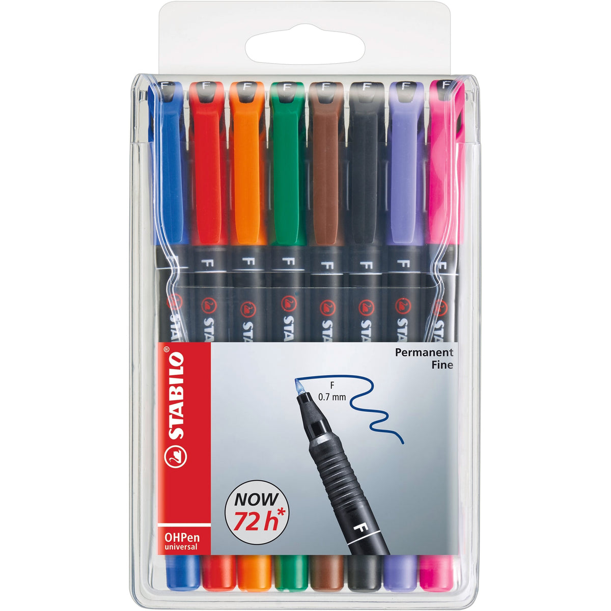 STABILO OHPen Folienschreiber permanent fein 8er Etui – Ansicht 1