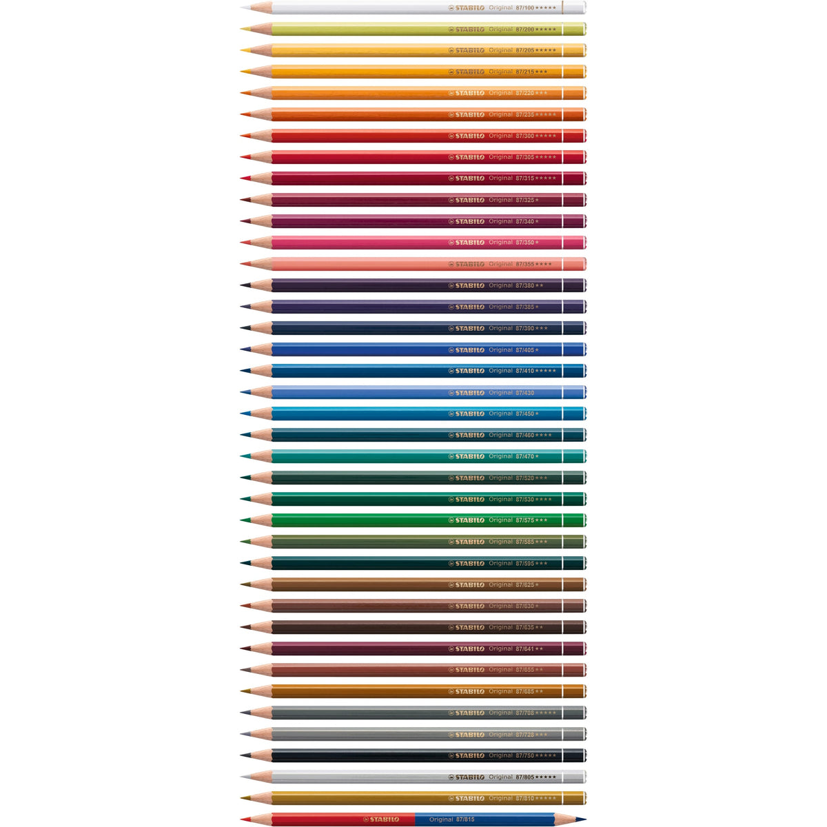 STABILO Original Dünnkernfarbstift orangerot – Ansicht 3