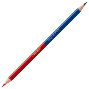 STABILO Original Dünnkernfarbstift zweifarbig: 1/2 rot - 1/2 blau – Ansicht 1