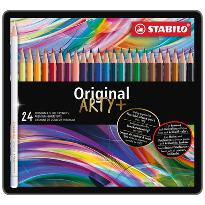 STABILO Original Metalletui ARTYplus Dünnkernfarbstift 24 Farben – Ansicht 2