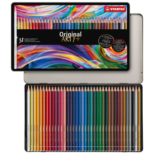 STABILO Original Metalletui ARTYplus Dünnkernfarbstift 38 Farben – Ansicht 1