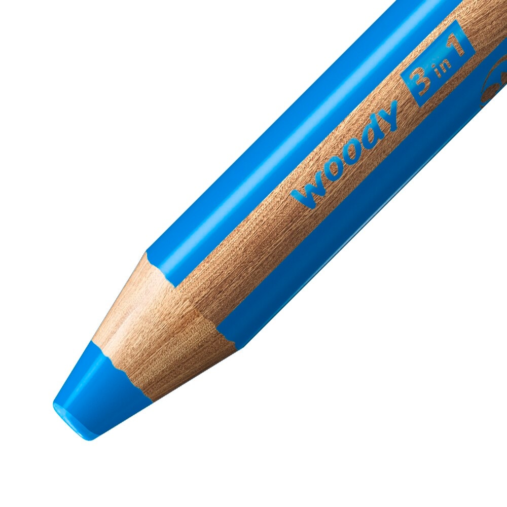 STABILO woody Farbstift cyanblau wasserv – Ansicht 2