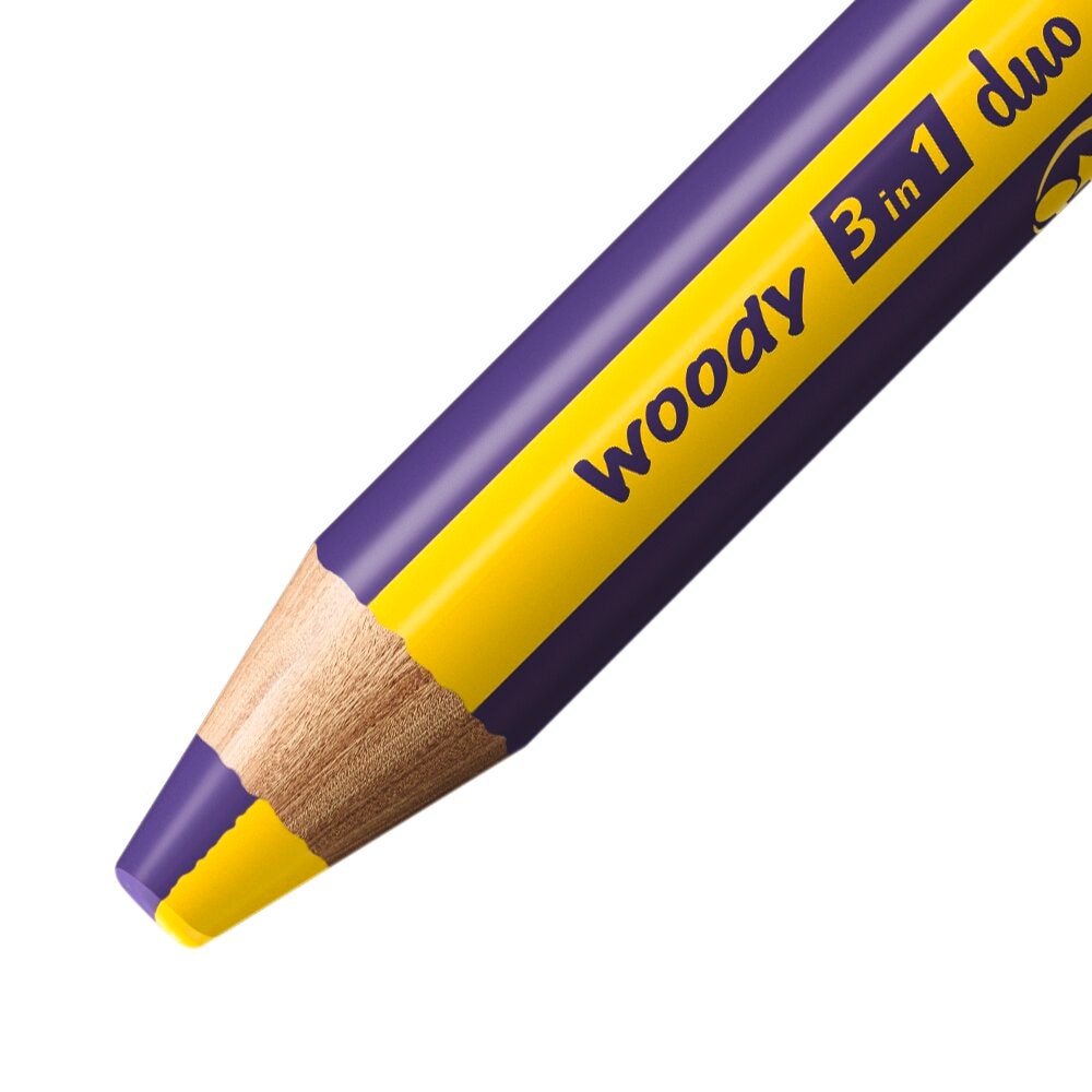 STABILO woody 3in1 duo gelb/violett – Ansicht 2