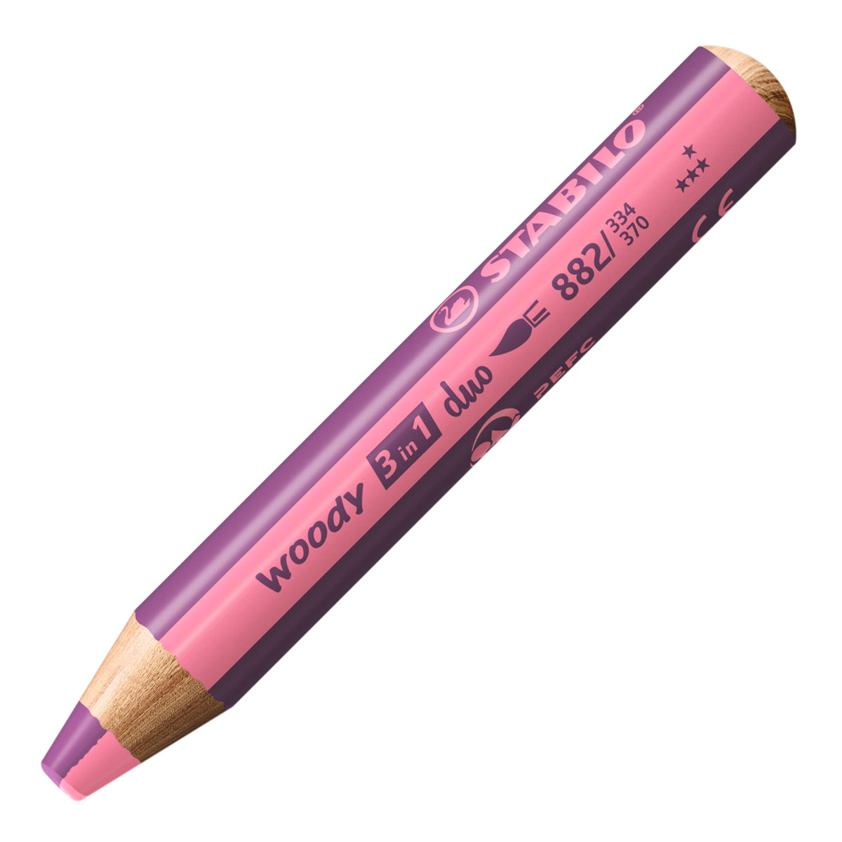 STABILO woody 3 in 1 duo pink/erika – Ansicht 1