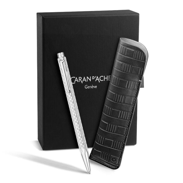 Caran d'ache, Kugelschreiber Ecridor Set, Silbergrau