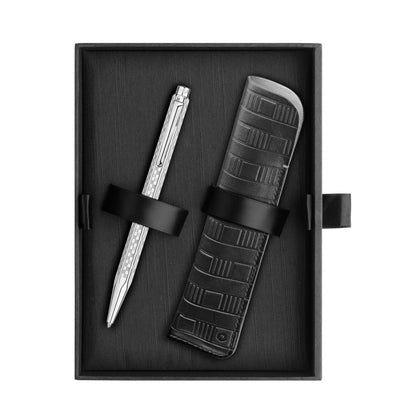 Caran d'ache, Kugelschreiber Ecridor Set, Silbergrau