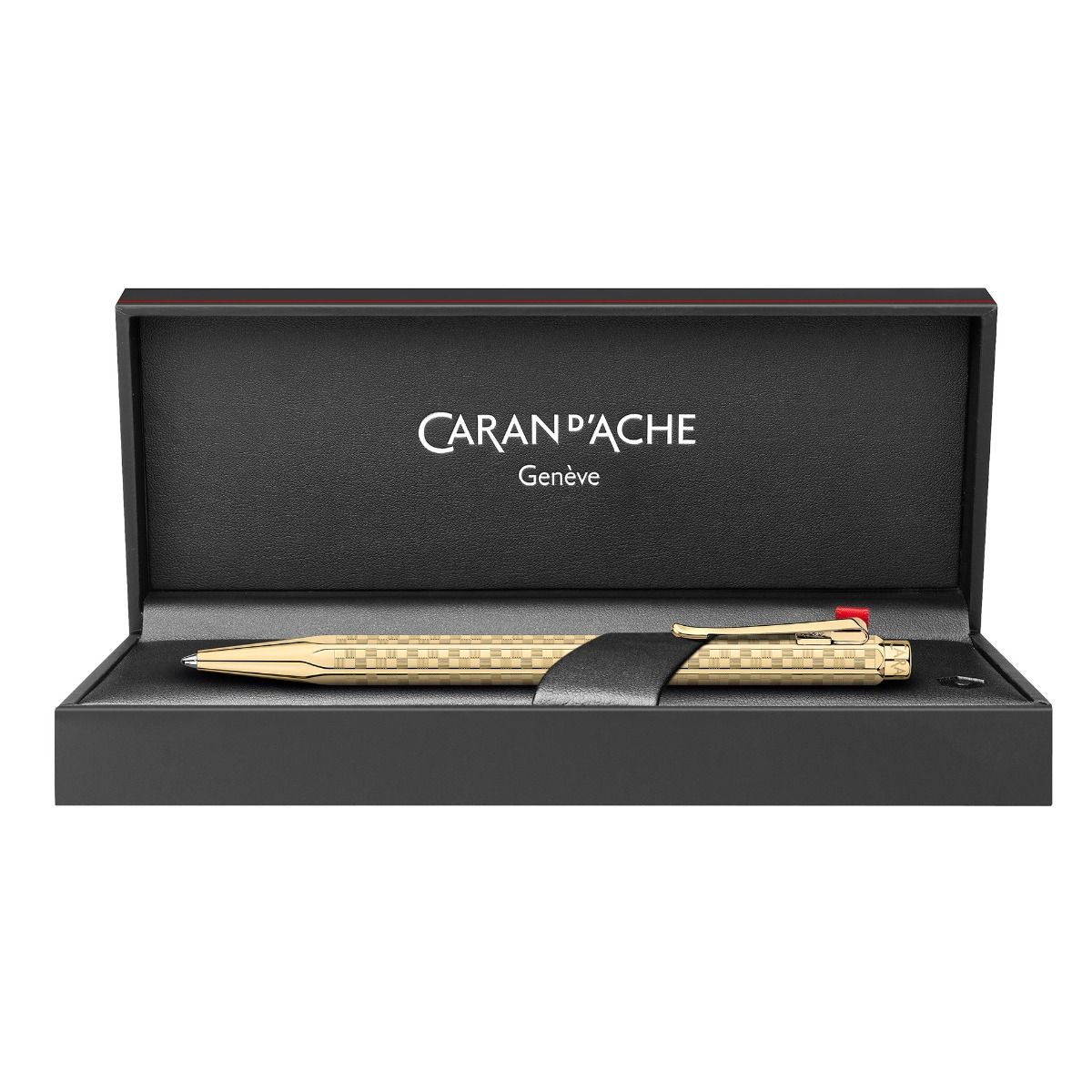 Caran d'ache, Kugelschreiber Ecridor Damier, Gold