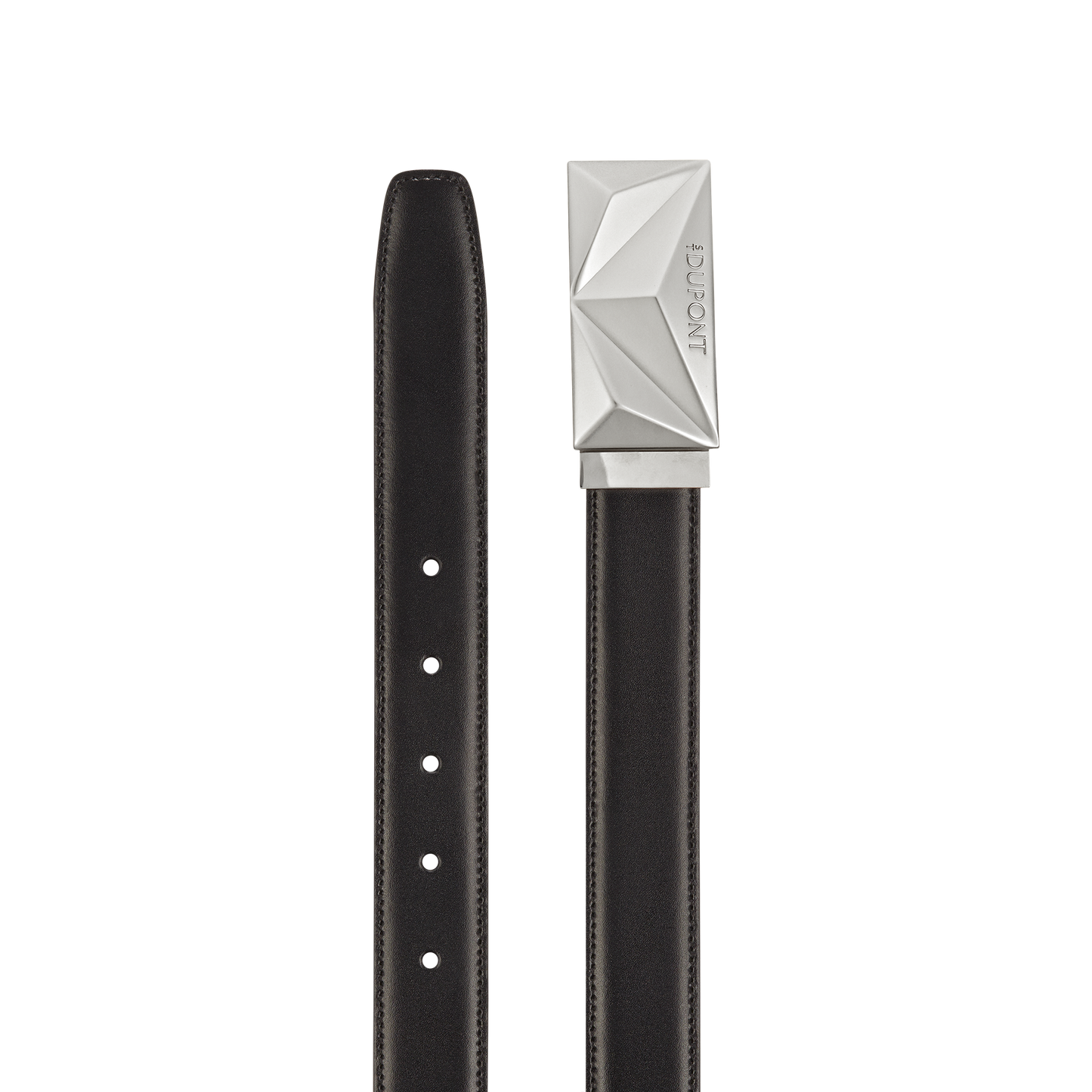 ST Dupont Accessories Apex Belts, Palladium, Black