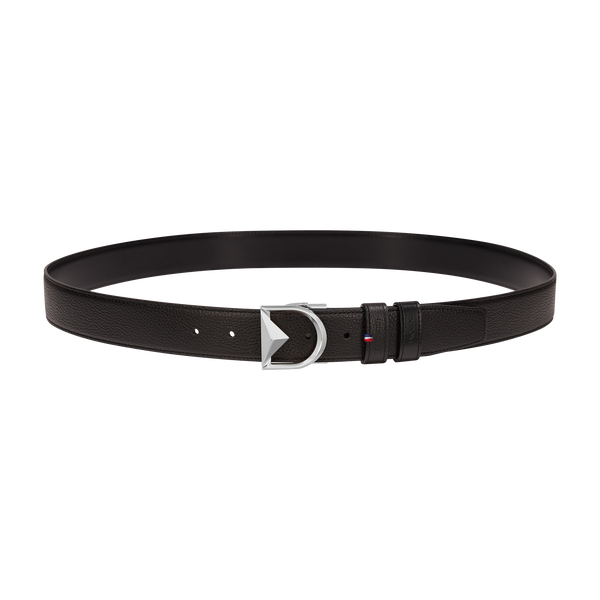 ST Dupont Accessories D Logo Belts, Palladium, Schwarz