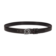 ST Dupont Accessories D Logo Belts, Palladium, Schwarz