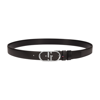 ST Dupont Accessories D Logo Belts, Palladium, Black