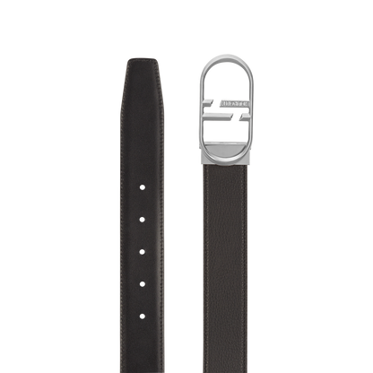 ST Dupont Accessories D Logo Belts, Palladium, Black
