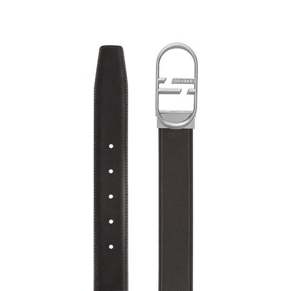 ST Dupont Accessories D Logo Belts, Palladium, Schwarz