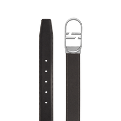 ST Dupont Accessories D Logo Belts, Palladium, Schwarz