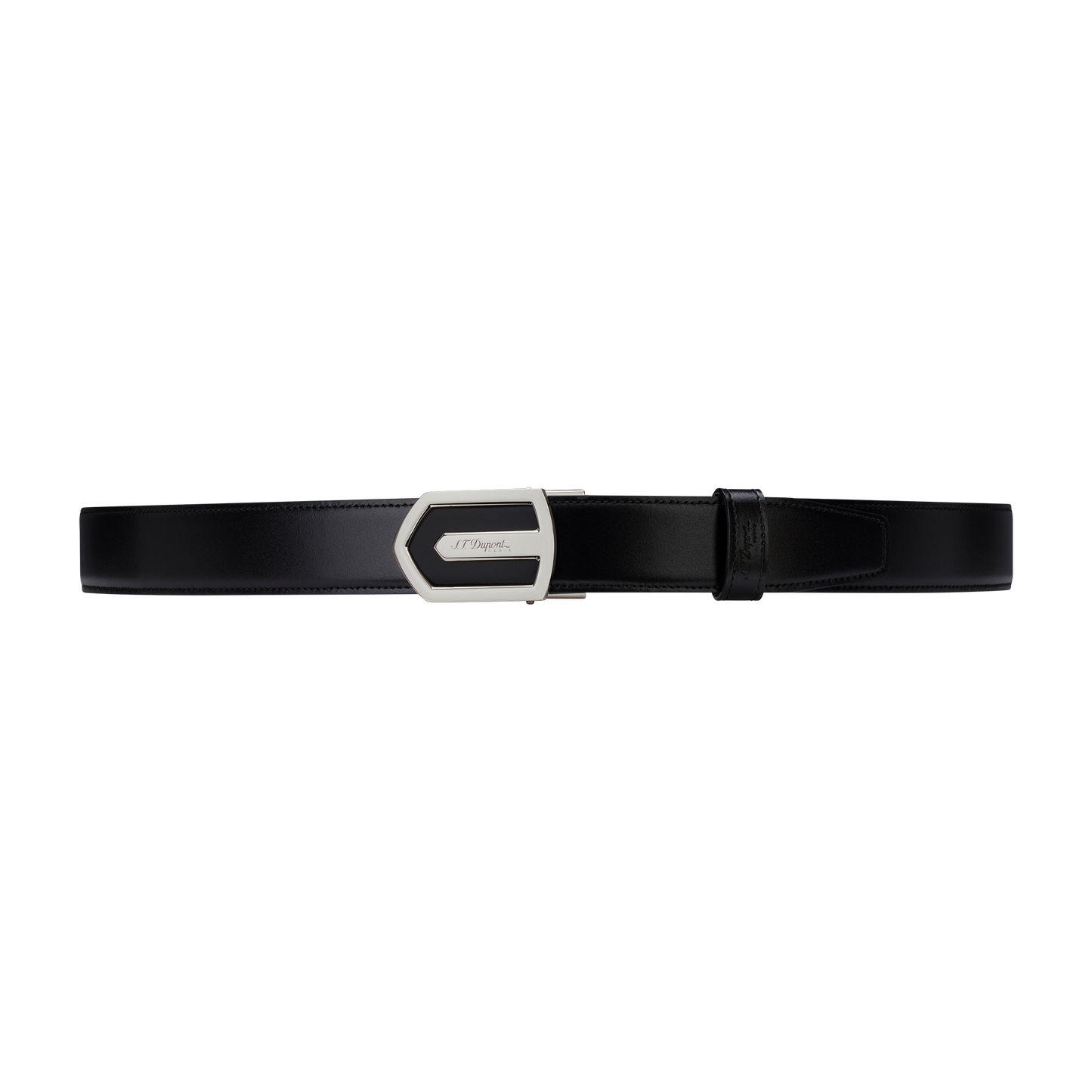 ST Dupont Accessories Autolock Belts, Palladium, Black