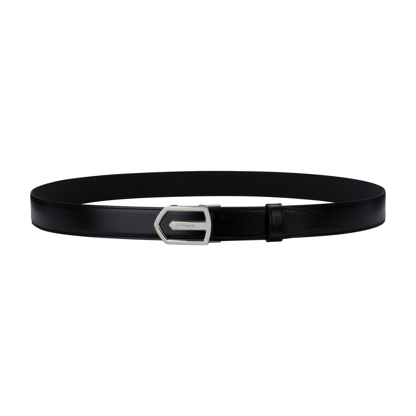 ST Dupont Accessories Autolock Belts, Palladium, Black