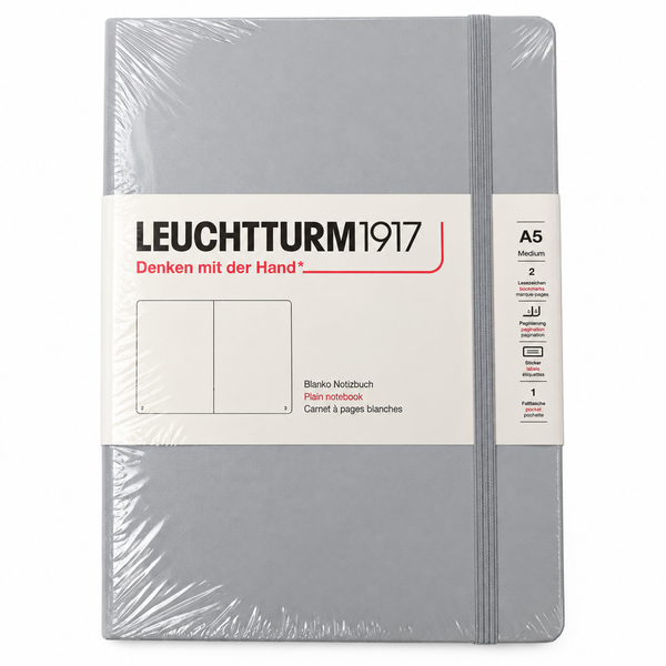 Leuchtturm 1917, Carnet, A5 vierge, couverture rigide, noir