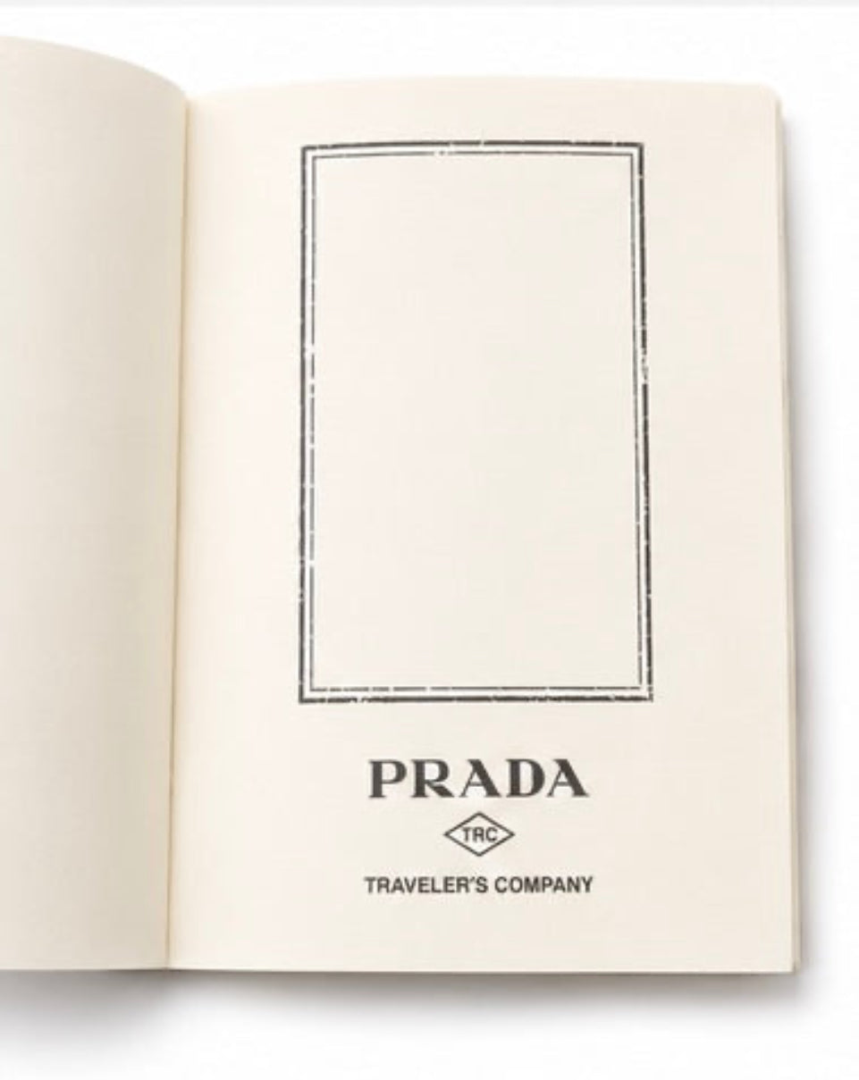 PRADA Notebook Refill Travel Journal Sand Camouflage